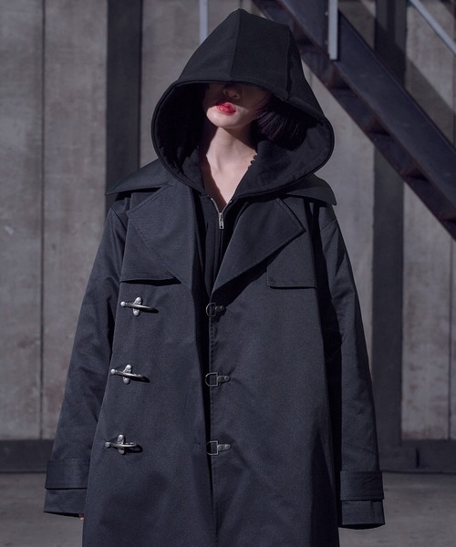 狐独 トレンチコート コート ファイヤーマンオーバートレンチコート