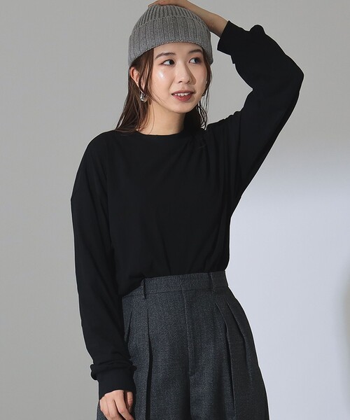 ATON（エイトン） tシャツ ATON / オーバーサイズ ロングスリーブ T