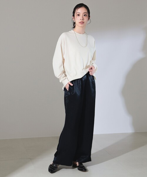 ATON（エイトン） tシャツ ATON / オーバーサイズ ロングスリーブ T