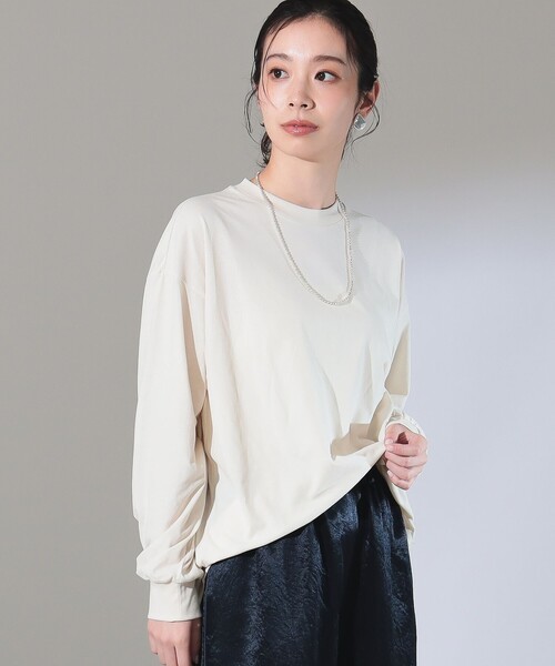 ATON（エイトン） tシャツ ATON / オーバーサイズ ロングスリーブ T