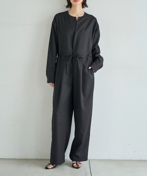 meilmada オールインワン ノーカラージャンプスーツ レディース