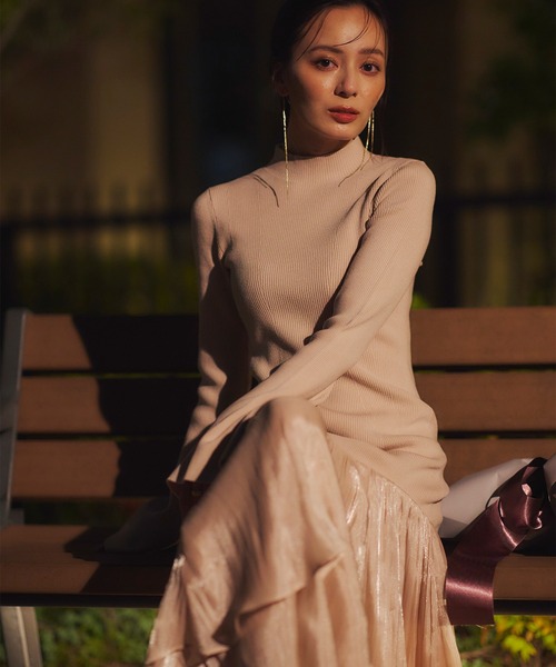 anuans（アニュアンス） ワンピース ドッキングニットワンピース