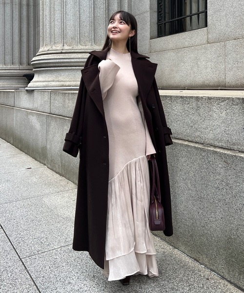 anuans（アニュアンス） ワンピース ドッキングニットワンピース