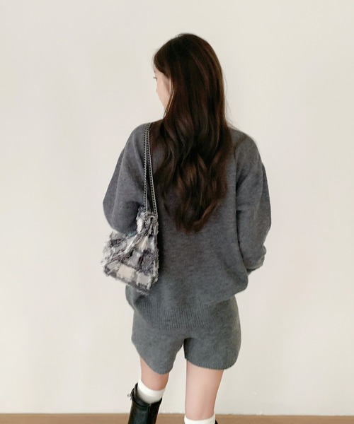 セットアップ ニットセットアップ（セーター＆ショートパンツ 2点