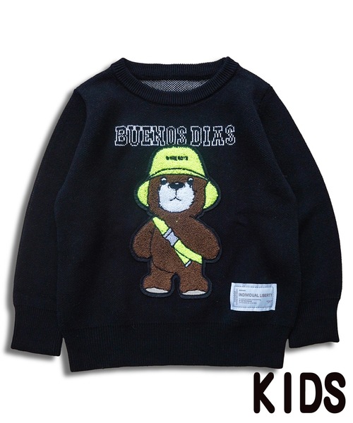 adamsJUGGLER（アダムスジャグラー） ニット セーター W/R B/HAT ベア