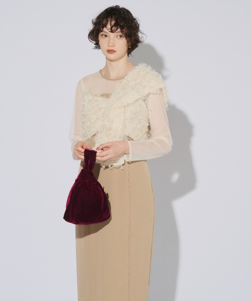 ANDRESD ドレス フリンジグリッターノットドレス / fringe glitter