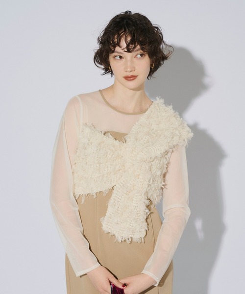 ANDRESD ドレス フリンジグリッターノットドレス / fringe glitter