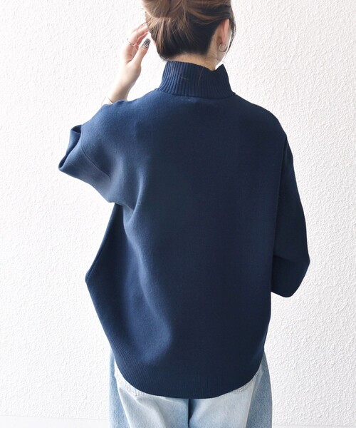 SHIPS any ニット セーター any:「洗濯機可能」ハイネック ボリューム