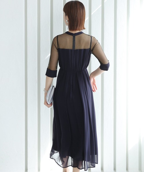 PourVous（プールヴー） ドレス 結婚式 パーティードレス 七分袖と