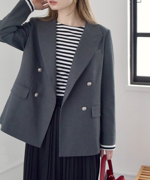 quaranciel ジャケット テーラードジャケット quaranciel:「洗濯機可能