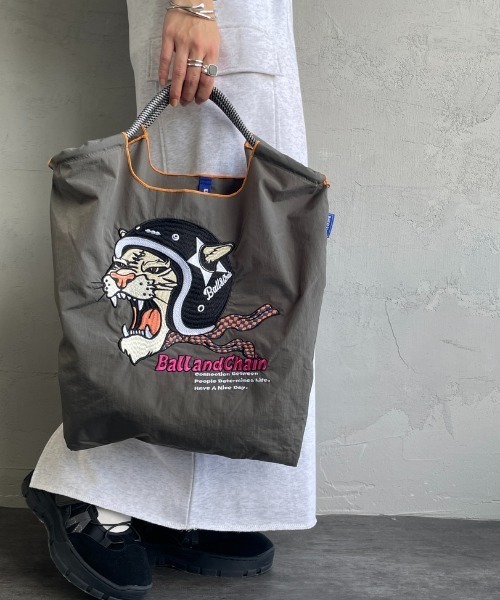 Ball＆Chain（ボールアンドチェーン） トートバッグ H.TIGER 刺繍