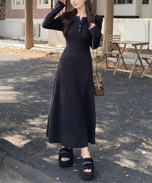 MAISON DE THERESE（メゾン ド テレーズ） ワンピース 裏毛付きニット