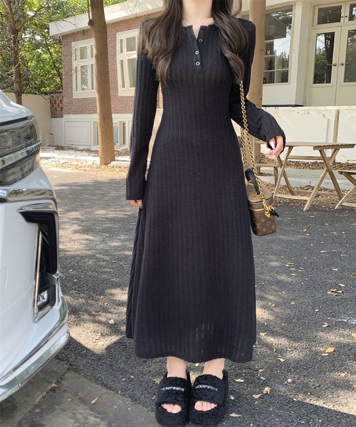 MAISON DE THERESE（メゾン ド テレーズ） ワンピース 裏毛付きニット