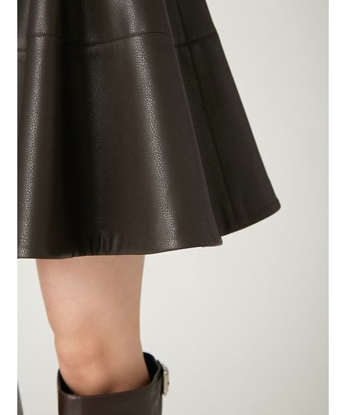 FRAY I.D（フレイ・アイディー） スカート レザーライクサーキュラー