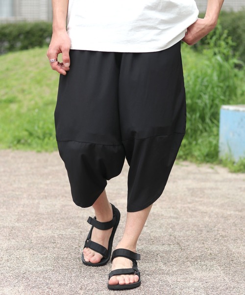 パンツ サルエルアラジンパンツ/クロップドパンツ/膝下 七分丈イージー