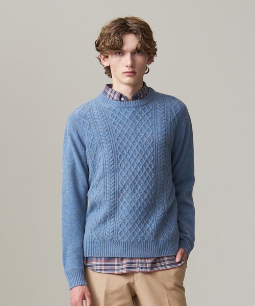 J.PRESS（J.プレス） セーター ニット 「Cash Lamb's wool」ケーブル