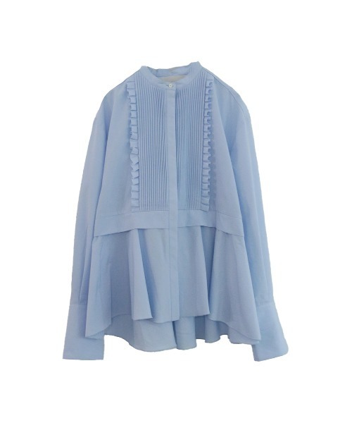 Marilyn Moon（マリリンムーン） タックフリルフレアシャツ レディース