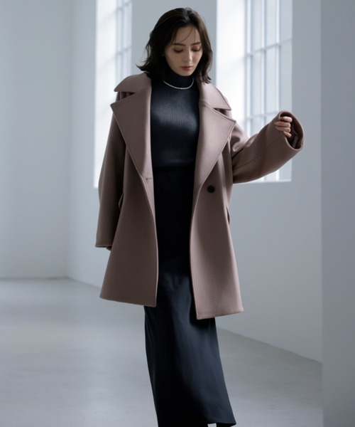 anuans（アニュアンス） ステンカラーコート ミドルスケールコート