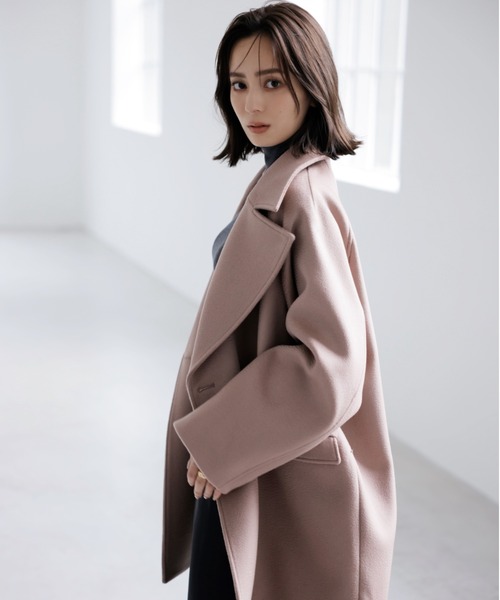 anuans（アニュアンス） ステンカラーコート ミドルスケールコート