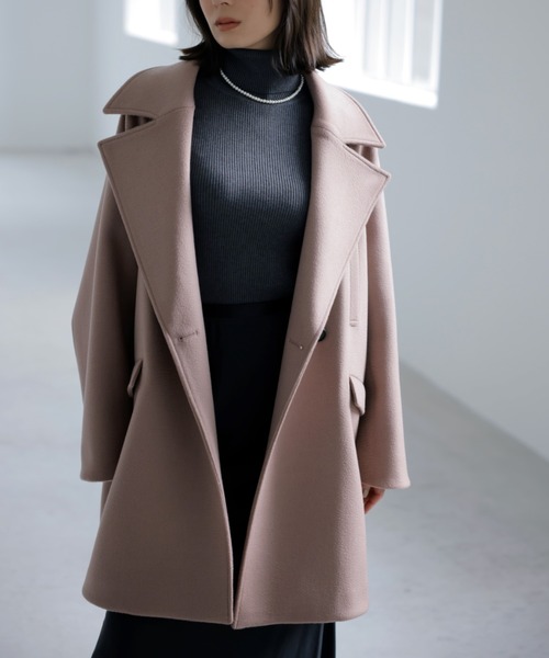 anuans（アニュアンス） ステンカラーコート ミドルスケールコート