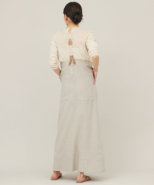 Curensology（カレンソロジー） スカート /リネンサスペンダースカート