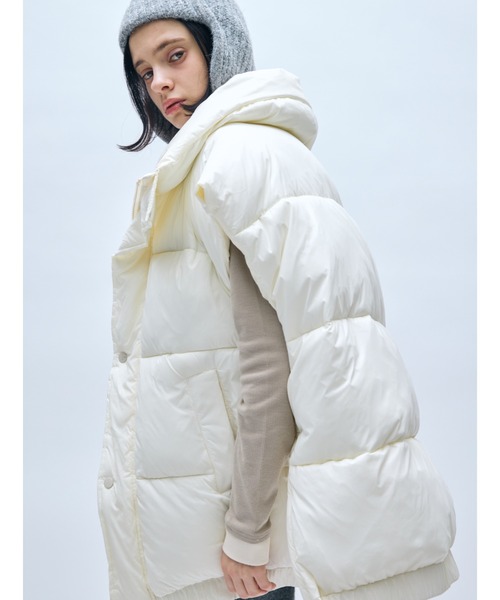 AIC. ダウンベスト ベスト ボリュームオーバーサイズ中綿ベスト