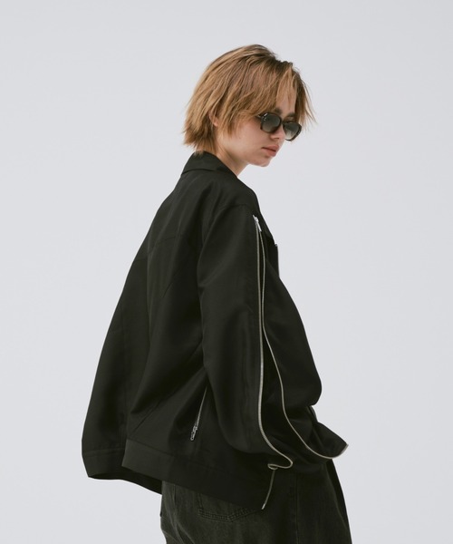 soerte ブルゾン アウター 2way deformation zip jacket / ディ