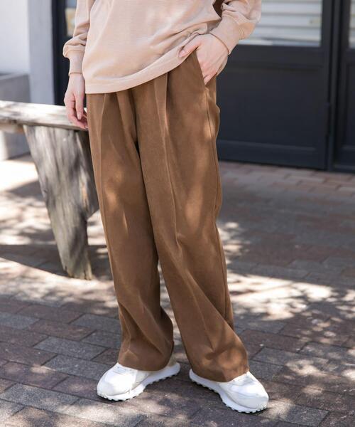 FORK&SPOON（フォークアンドスプーン） パンツ スエードライクパンツ