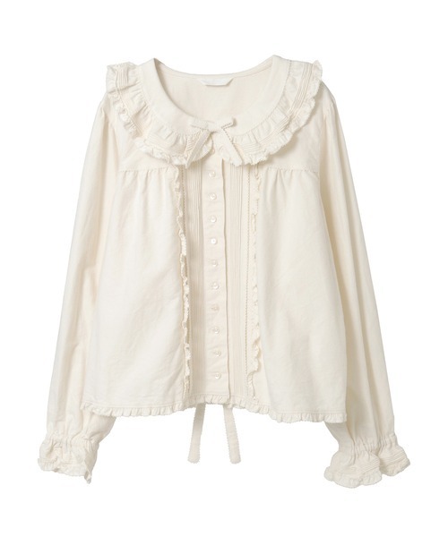 PINK HOUSE（ピンクハウス） ブラウス シャツ フリル襟付きブラウス