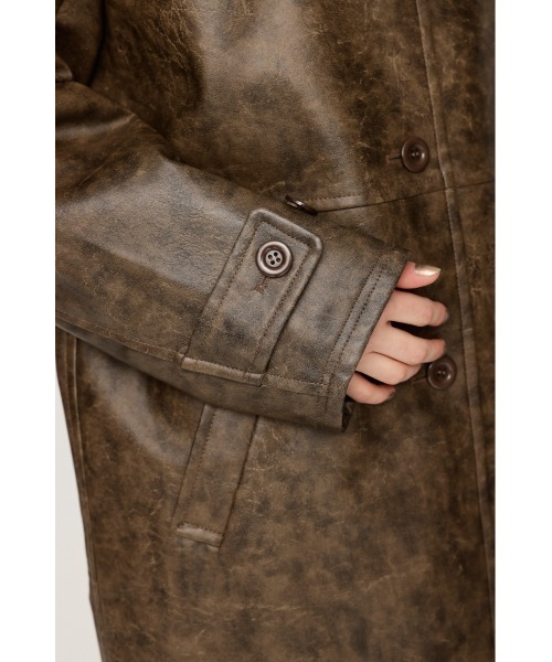 SLY（スライ） ブルゾン アウター LONG F/LEATHER JK ロング フェイク