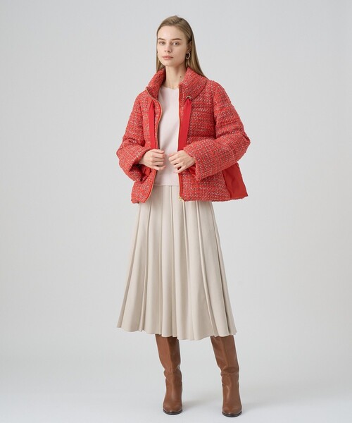 ANAYI（アナイ） ダウンコート ダウンジャケット リングツイード