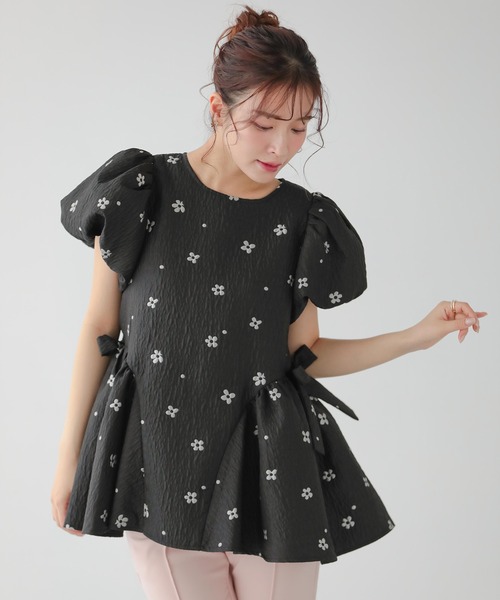 Fit more（フィットモア） フラワースフレジャガードトップス