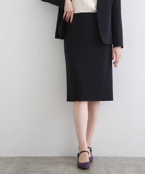 INDIVI（インディヴィ） スカートスーツ 「洗える/UVケア/エコ/日本製