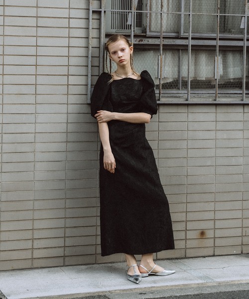 et.UNiVER ドレス Sheer Jacquard Organza Dress : ZOZOTOWN Yahoo!店