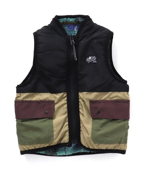 BREEZE（ブリーズ） ベスト 「WEB限定」 総柄リバーシブルボアベスト