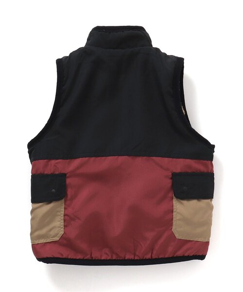 BREEZE（ブリーズ） ベスト 「WEB限定」 総柄リバーシブルボアベスト