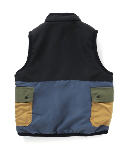 BREEZE（ブリーズ） ベスト 「WEB限定」 総柄リバーシブルボアベスト