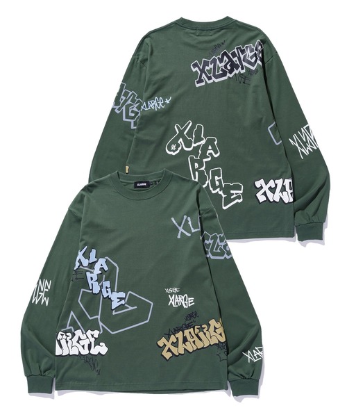 XLARGE（エクストラ ラージ） tシャツ GRAFFITI L/S TEE メンズ