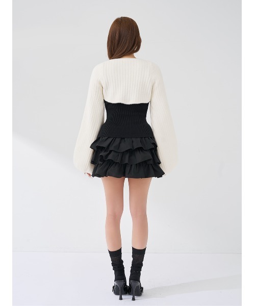 Darich（ダーリッチ） ワンピース ティアードフリルミニワンピース