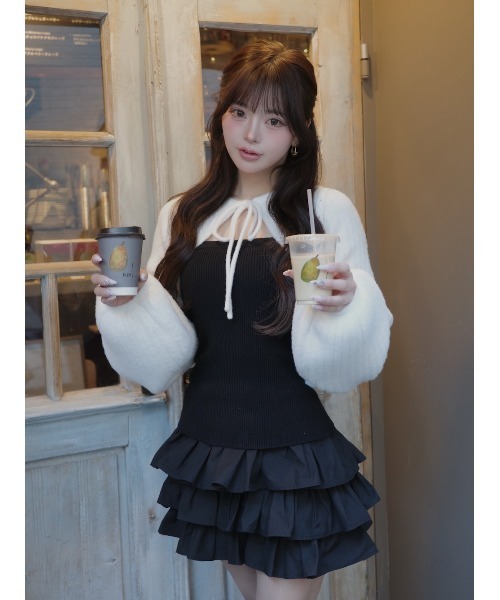 Darich（ダーリッチ） ワンピース ティアードフリルミニワンピース