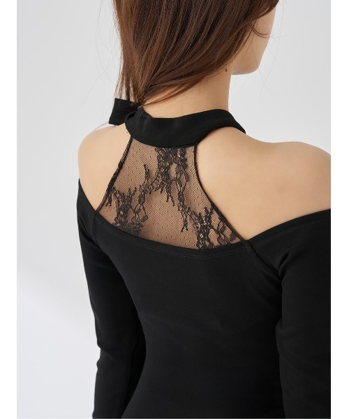 Darich（ダーリッチ） ワンピース ポイントレースカットロング