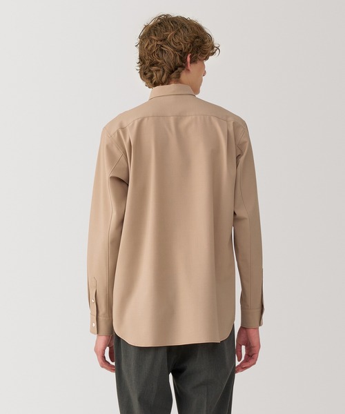 無印良品（MUJI） シャツ 「MUJI Labo」紳士 ウール混レギュラーカラー