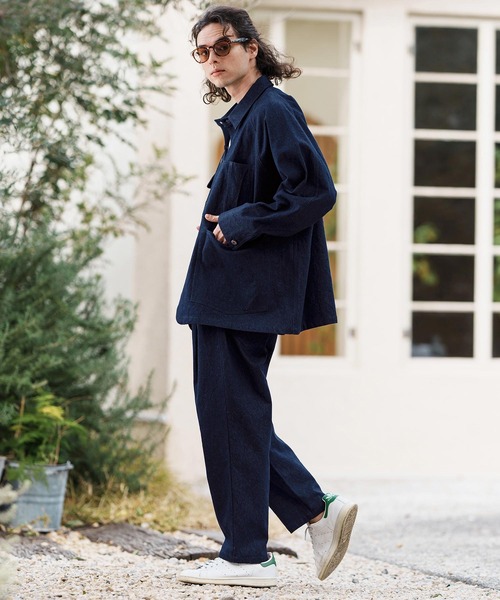 CAMBIO（カンビオ） カバーオール mj10555-ラグランスリーブデニム