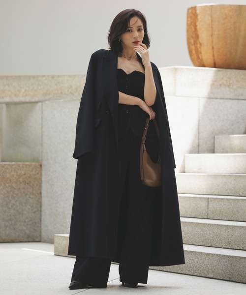 anuans（アニュアンス） コート チェスターコート リバーロングダブル