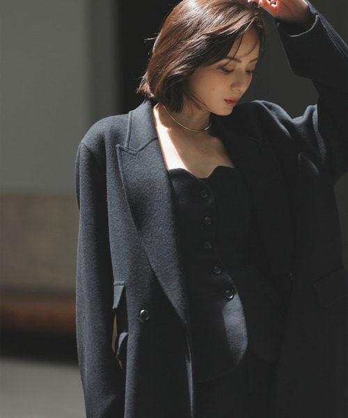 anuans（アニュアンス） コート チェスターコート リバーロングダブル