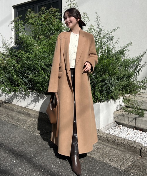 anuans（アニュアンス） コート チェスターコート リバーロングダブル