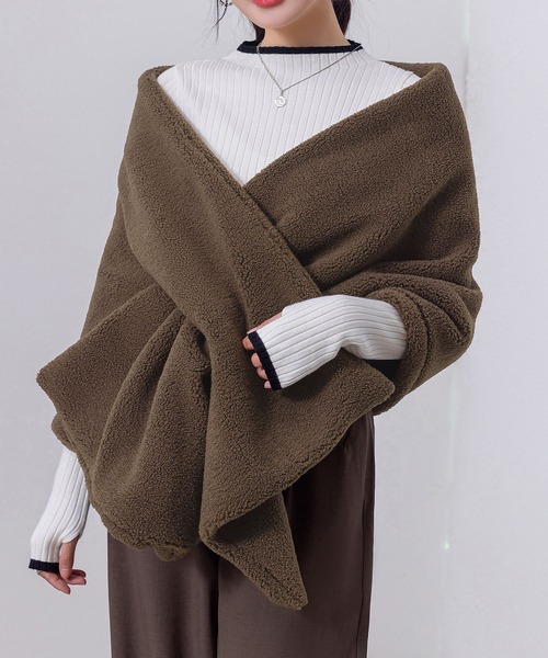 DAY CLOSET ストール マフラー 「4WAY/肩掛け/ひざ掛け/巻き/ベスト