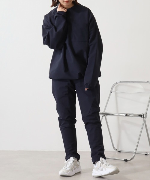 MMMM セットアップ ナイロンストレッチセットアップ/Tシャツ/切替