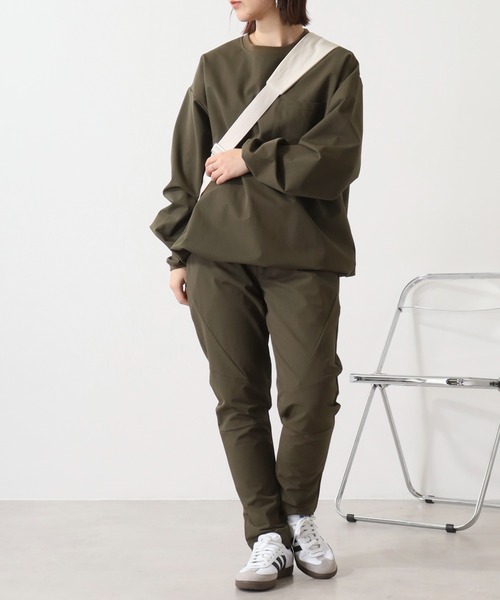 MMMM セットアップ ナイロンストレッチセットアップ/Tシャツ/切替