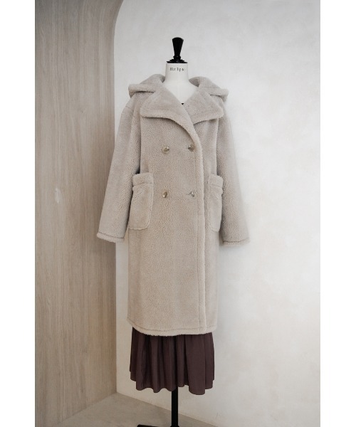 Her lip to コート アウター Fleur Shearling Boa Coat レディース